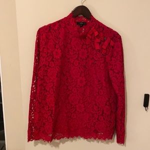 Jcrew red blouse